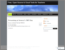 Tablet Screenshot of opensourcecloudtoolsforteachers.wordpress.com