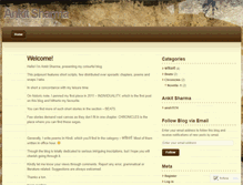Tablet Screenshot of ankitsharmablog.wordpress.com