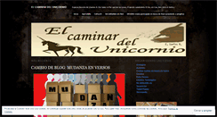 Desktop Screenshot of elcaminardelunicornio.wordpress.com