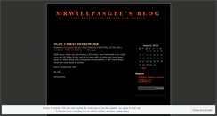 Desktop Screenshot of mrwillpasgpe.wordpress.com