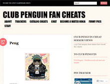 Tablet Screenshot of clubpenguinfancheats.wordpress.com