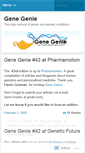 Mobile Screenshot of genegenie.wordpress.com