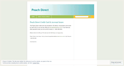 Desktop Screenshot of peachdirect.wordpress.com