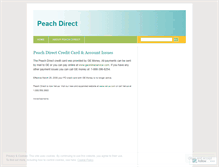 Tablet Screenshot of peachdirect.wordpress.com