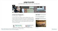 Desktop Screenshot of lavpaige.wordpress.com