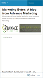 Mobile Screenshot of advancemarketing.wordpress.com