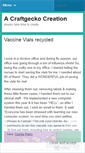 Mobile Screenshot of craftgecko.wordpress.com