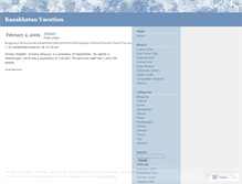 Tablet Screenshot of kazakhstanvacation1.wordpress.com