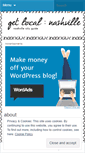 Mobile Screenshot of getlocalnashville.wordpress.com