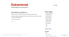 Desktop Screenshot of extraminnet.wordpress.com