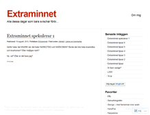 Tablet Screenshot of extraminnet.wordpress.com