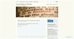 Desktop Screenshot of godswordtowomen.wordpress.com