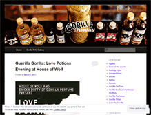 Tablet Screenshot of gorillaperfume.wordpress.com