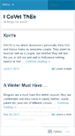 Mobile Screenshot of icovetthee.wordpress.com