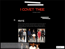 Tablet Screenshot of icovetthee.wordpress.com