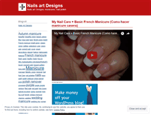 Tablet Screenshot of manicuresdesigns.wordpress.com