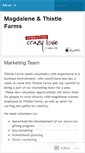 Mobile Screenshot of magdalenethistlefarms.wordpress.com