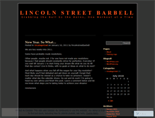 Tablet Screenshot of lincolnstreetbarbell.wordpress.com