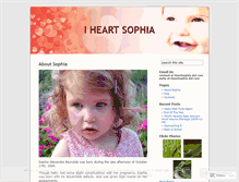 Tablet Screenshot of iheartsophia.wordpress.com