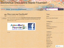 Tablet Screenshot of annemariefournier.wordpress.com