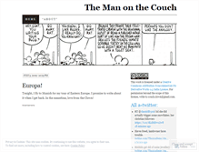Tablet Screenshot of manonthecouch.wordpress.com
