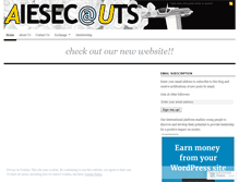 Tablet Screenshot of aiesecuts.wordpress.com