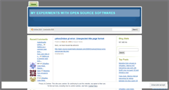 Desktop Screenshot of opensourceexperiments.wordpress.com