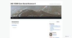 Desktop Screenshot of coresocialscience.wordpress.com