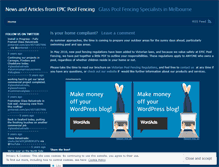Tablet Screenshot of epicpoolfencing.wordpress.com