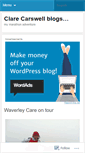 Mobile Screenshot of clarecarswell.wordpress.com