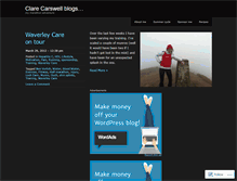 Tablet Screenshot of clarecarswell.wordpress.com