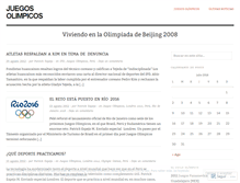 Tablet Screenshot of juegosolimpicos.wordpress.com