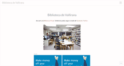 Desktop Screenshot of bibliotecavallirana.wordpress.com