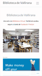 Mobile Screenshot of bibliotecavallirana.wordpress.com
