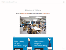 Tablet Screenshot of bibliotecavallirana.wordpress.com