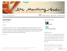 Tablet Screenshot of brideonashoestring.wordpress.com