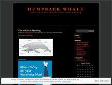 Tablet Screenshot of humpbackwhale.wordpress.com