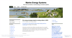 Desktop Screenshot of marineenergysystems.wordpress.com