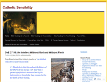 Tablet Screenshot of catholicsensibility.wordpress.com