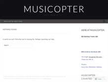 Tablet Screenshot of musicopter.wordpress.com