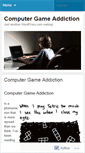 Mobile Screenshot of computergameaddiction.wordpress.com