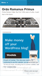 Mobile Screenshot of ordoromanusprimus.wordpress.com