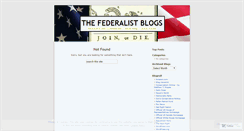 Desktop Screenshot of federalistblogs.wordpress.com