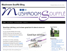 Tablet Screenshot of mushroomsouffle.wordpress.com