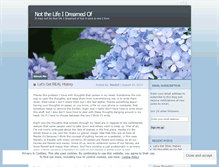 Tablet Screenshot of notthelifeidreamedof.wordpress.com