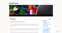 Desktop Screenshot of aladyofseams.wordpress.com