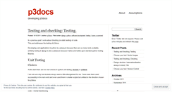 Desktop Screenshot of p3docs.wordpress.com