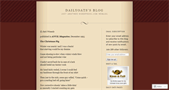 Desktop Screenshot of dailyoats.wordpress.com