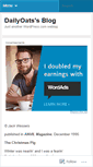 Mobile Screenshot of dailyoats.wordpress.com