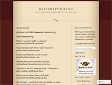 Tablet Screenshot of dailyoats.wordpress.com